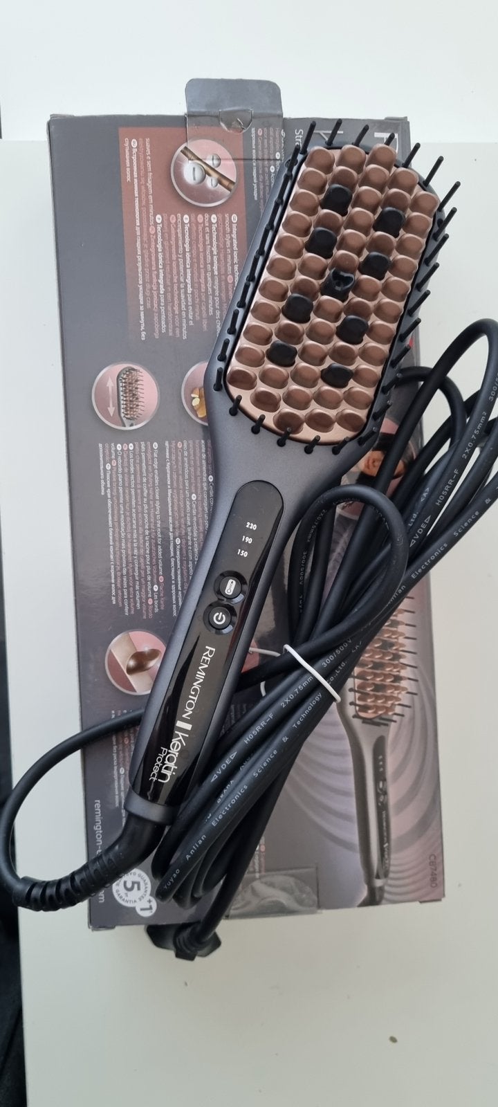 Remington straight brush, Ophalen of Verzenden, Zo goed als nieuw, Krultang of Stijltang