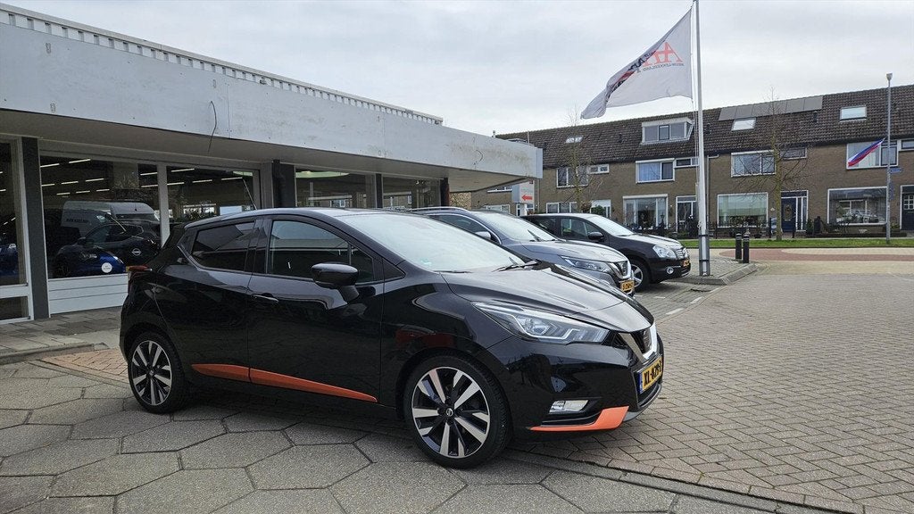 NISSAN Micra 0.9 IG-T 90pk Tekna, Auto's, Nissan, Voorwielaandrijving, 898 cc, Stof, Zwart