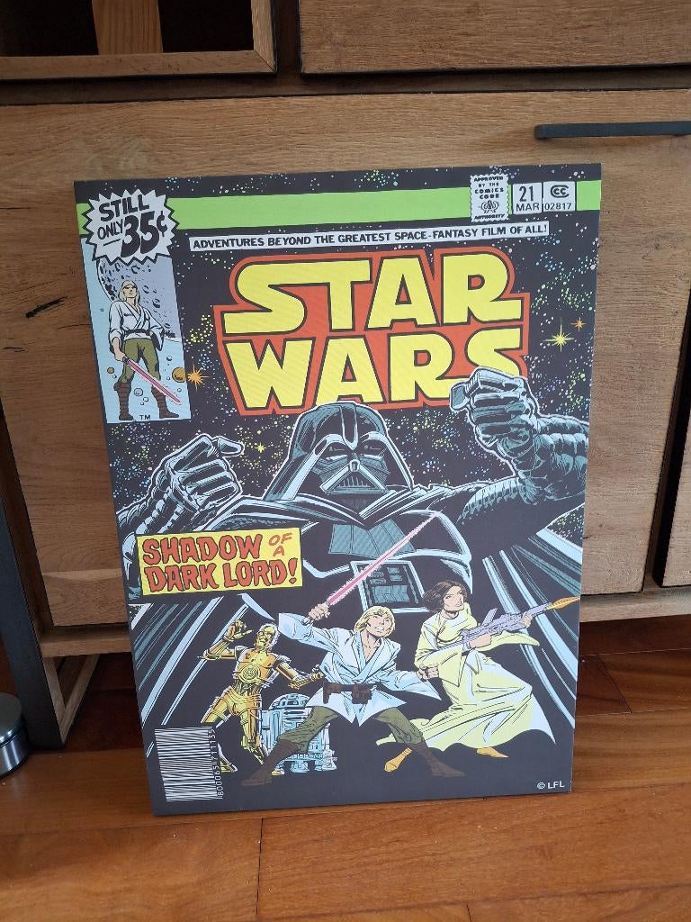 Star Wars Canvas 70cmx 50 cm doek, Ophalen, Zo goed als nieuw, Overige typen