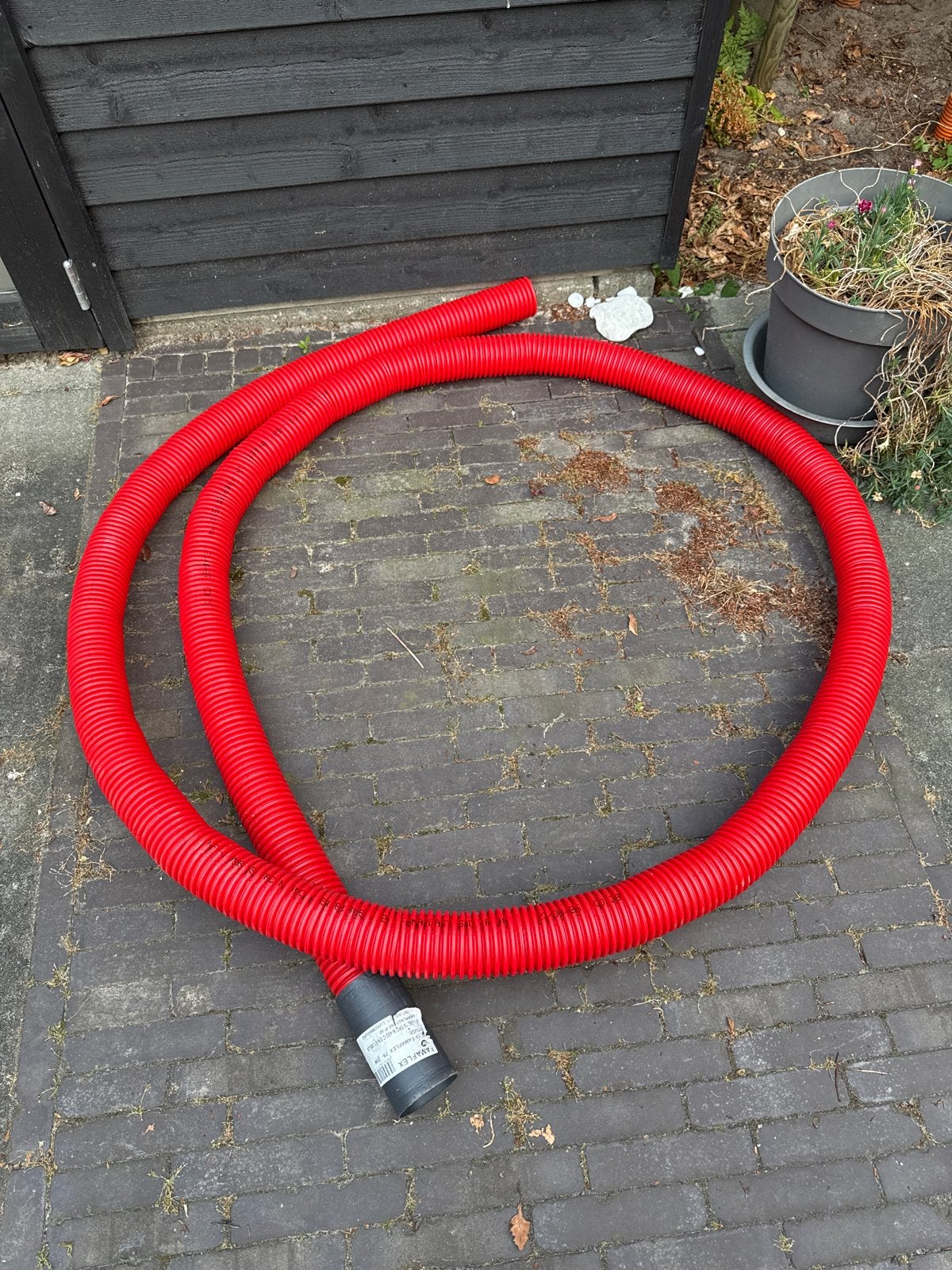Famaflex Rode Flexibele Buis 75mm -, Ophalen, Overige materialen, Overige typen, 60 tot 80 mm