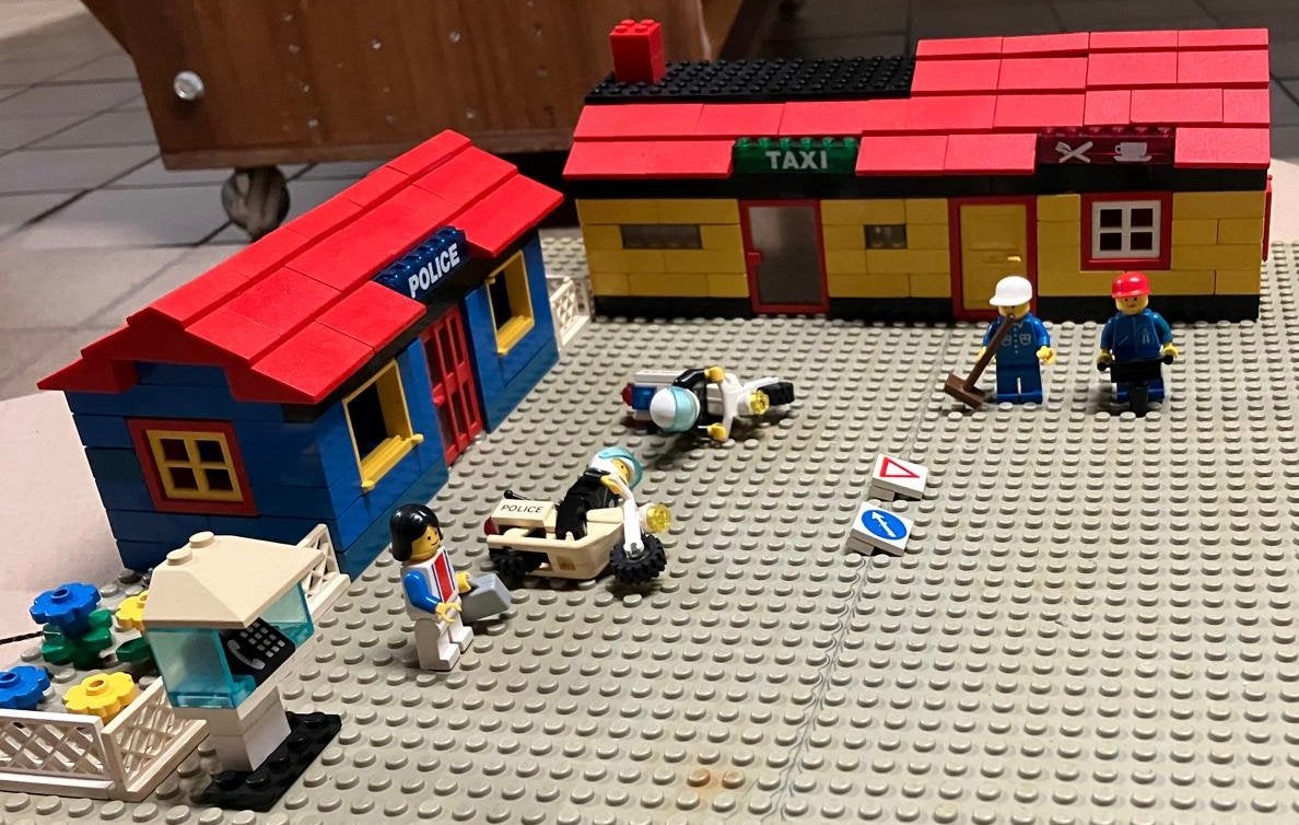 Lego Police en Taxi, Ophalen, Zo goed als nieuw