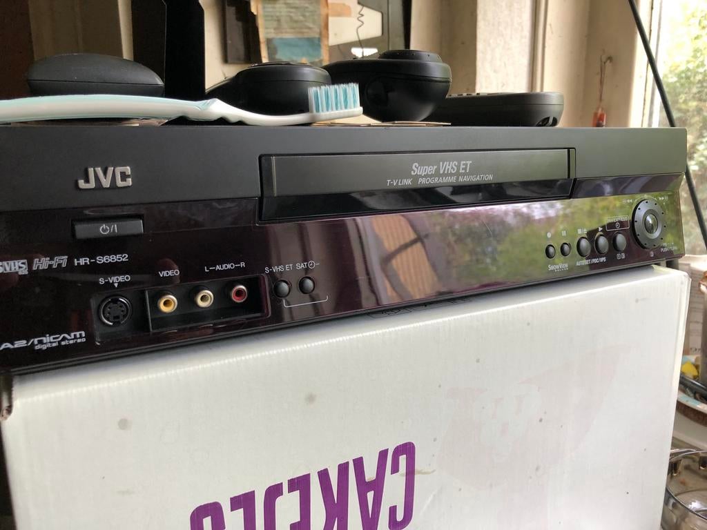 JVC HR-S6852 Super VHS ET videorec met Afstandsbediening., Ophalen of Verzenden, Zo goed als nieuw