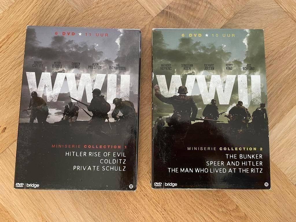 WWII Miniserie Collectie Box 1 + 2 op DVD (krasvrij, met NL), Engels, Nederlands, Ophalen of Verzenden, Zo goed als nieuw