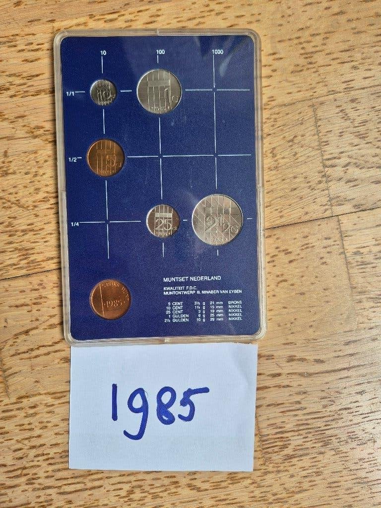 FDC Muntset Nederland 1985, Verzenden, Koningin Beatrix, Overige waardes, Setje