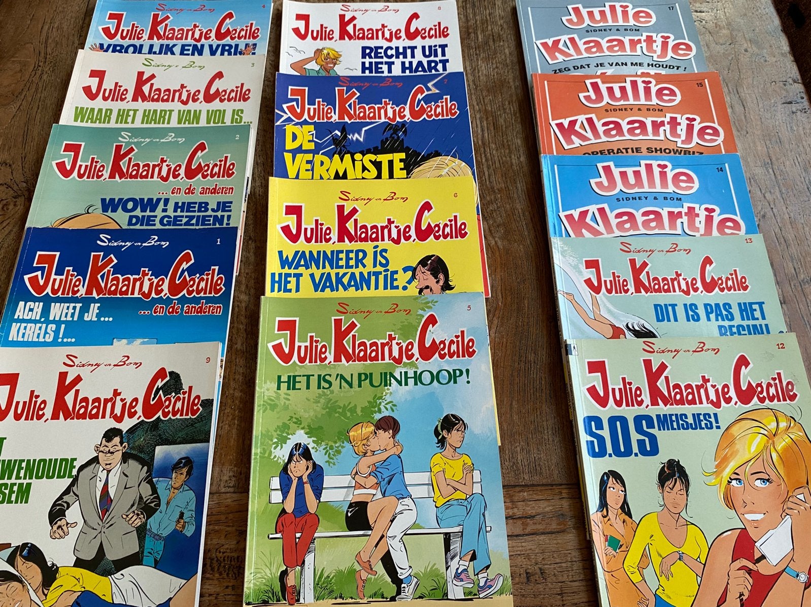 Julie, Klaartje, Cecile, stripboeken,diverse titels 11 stuks, Meerdere stripboeken, Ophalen of Verzenden, Zo goed als nieuw