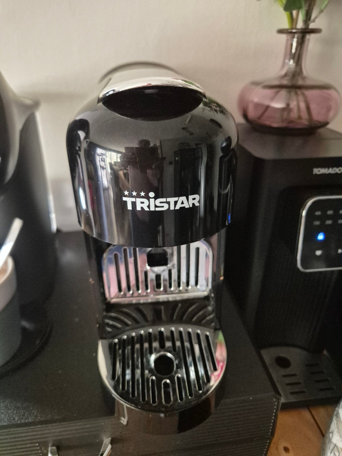 Tristar Nespresso machine - Zo goed als nieuw, Ophalen, Zo goed als nieuw, Espresso apparaat, Koffiepads en cups