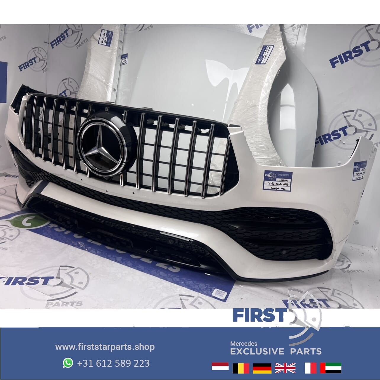 V167 C167 (W167) GLE AMG VOORKOP WIT COMPLEET FRONT ORIGINEE, Gebruikt, -, Voor, Ophalen of Verzenden