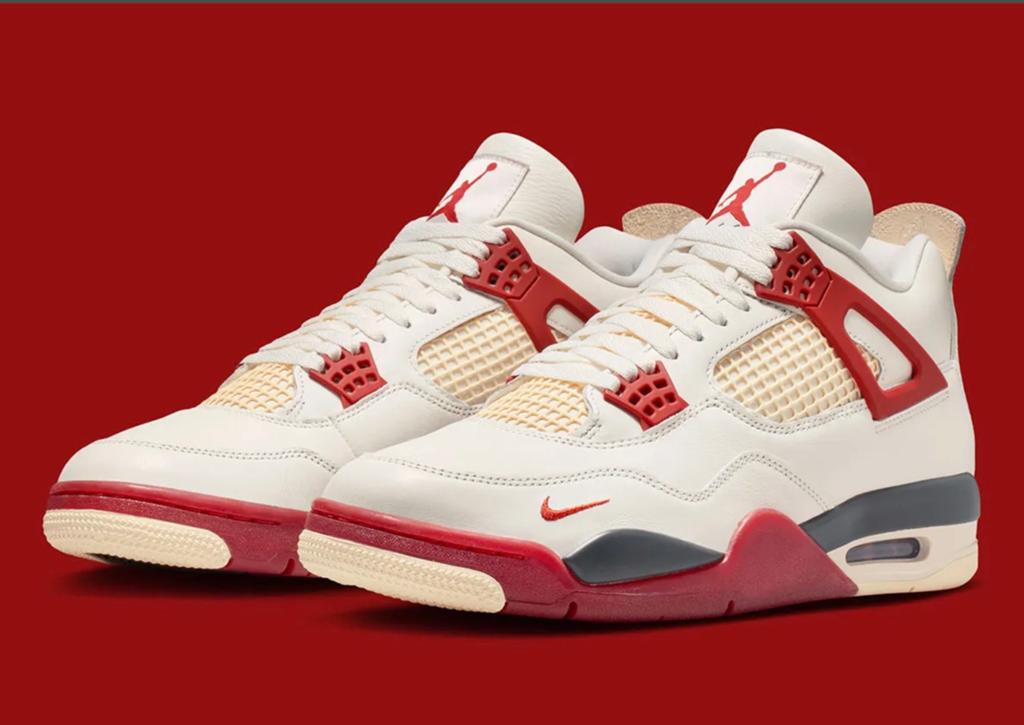 Air Jordan 4 x Nigel Sylvester “Brick after Brick” mt 43 EU, Kleding | Heren, Schoenen, Nieuw, Sneakers of Gympen, Wit, Ophalen of Verzenden