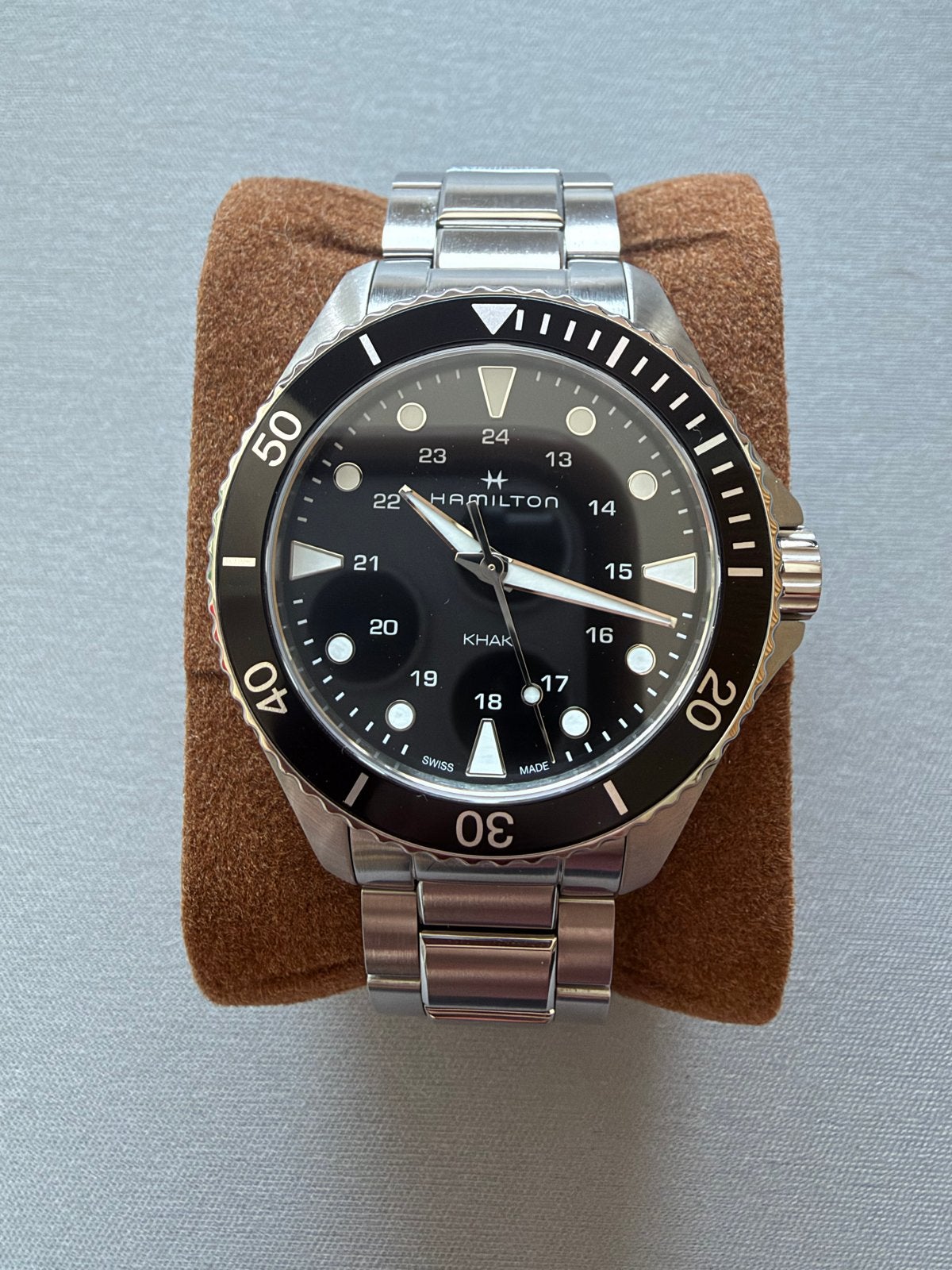 Hamilton Khaki Navy Scuba 37mm, Sieraden, Tassen en Uiterlijk, Overige merken, Staal, Polshorloge, Ophalen of Verzenden