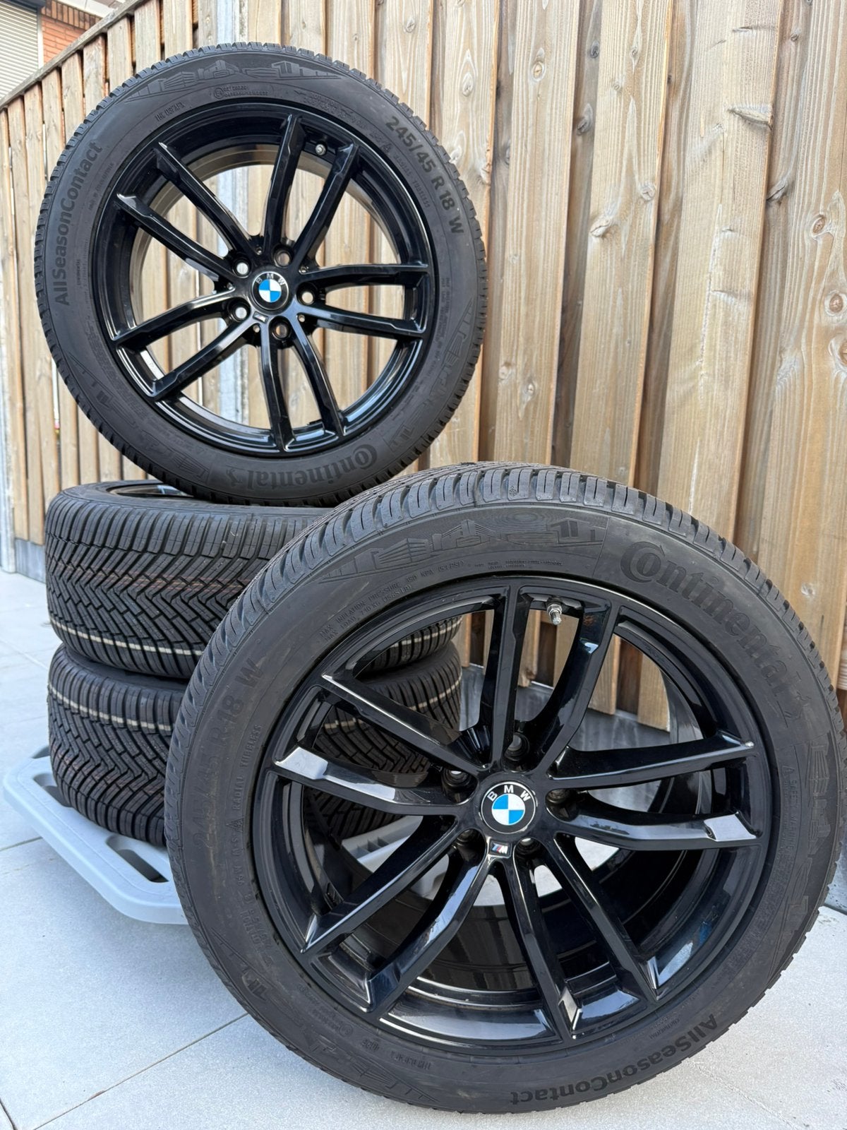 18’’ ORIGINELE BMW M VELGEN G30/G31 + NIEUW ALLSEASON BANDEN, Ophalen, 18 inch, Banden en Velgen, All Season