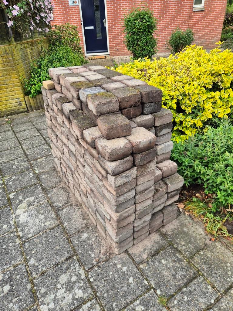 Stenen 10m2 gratis afhalen, Tuin en Terras, Tegels en Klinkers, Ophalen, Gebruikt, Beton, Klinkers