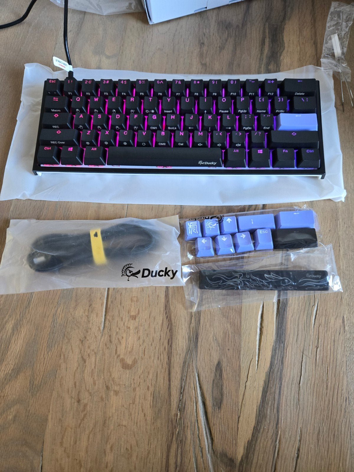 Ducky One 2 Pro Mini RGB Gaming Toetsenbord, Computers en Software, Toetsenborden, Verlichte toetsen, Nieuw, Ophalen of Verzenden