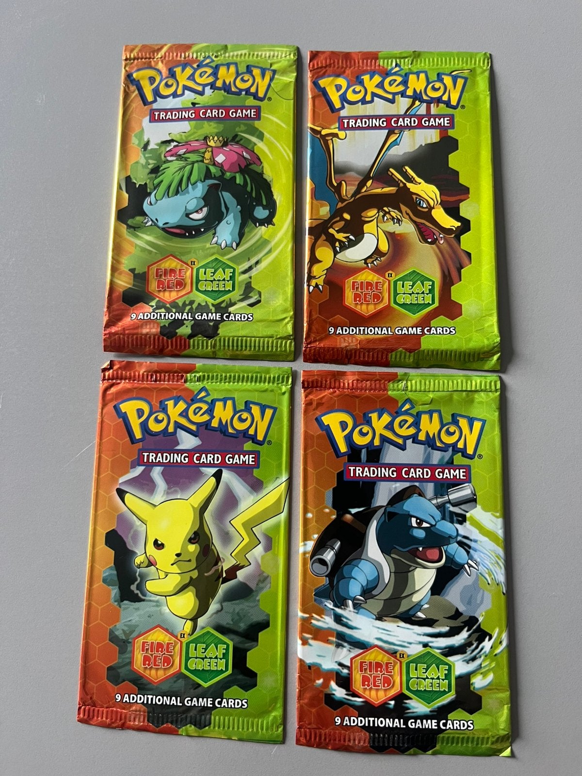 Pokemon booster empty art set fire red leaf green pokemon, Hobby en Vrije tijd, Ophalen of Verzenden, Gebruikt, Booster
