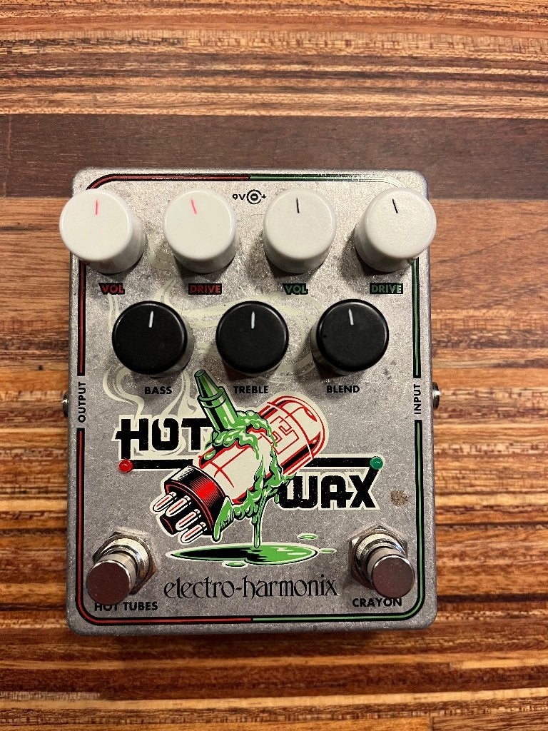 Electro harmonics Hot Wax dual overdrive, Ophalen of Verzenden, Zo goed als nieuw, Distortion, Overdrive of Fuzz