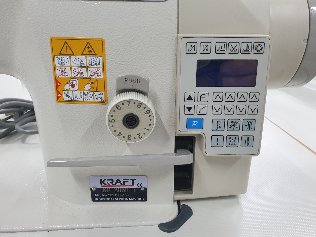 KRAFFT 206 - 3 VOUDIG TRANSPORT LEERMACHINE NIEUW 4, Hobby en Vrije tijd, Naaimachines en Toebehoren, Nieuw, Naaimachine, Industrieel