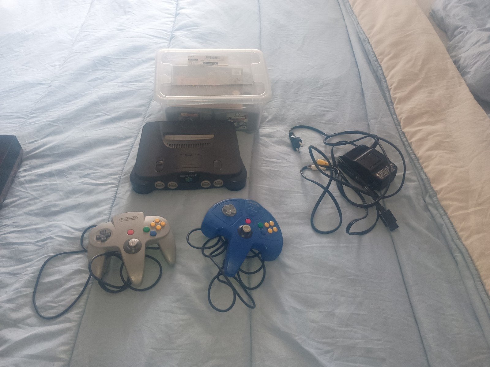 Nintendo 64 met Expansion Pack en 2 controllers, Spelcomputers en Games, Ophalen of Verzenden, Gebruikt, Met 2 controllers, Met geheugenkaart