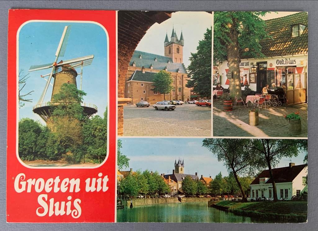 Groeten uit Sluis, Verzenden, 1960 tot 1980, Gelopen, Zeeland