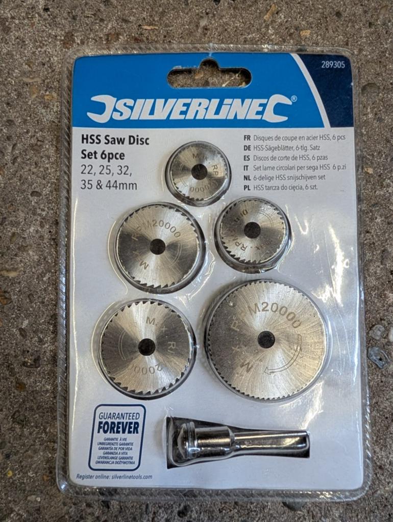 Silverline HSS Mini Zaagblad Set (6-delig) – Voor Dremel, Ophalen of Verzenden, Nieuw, Minder dan 600 watt, 30 tot 70 mm