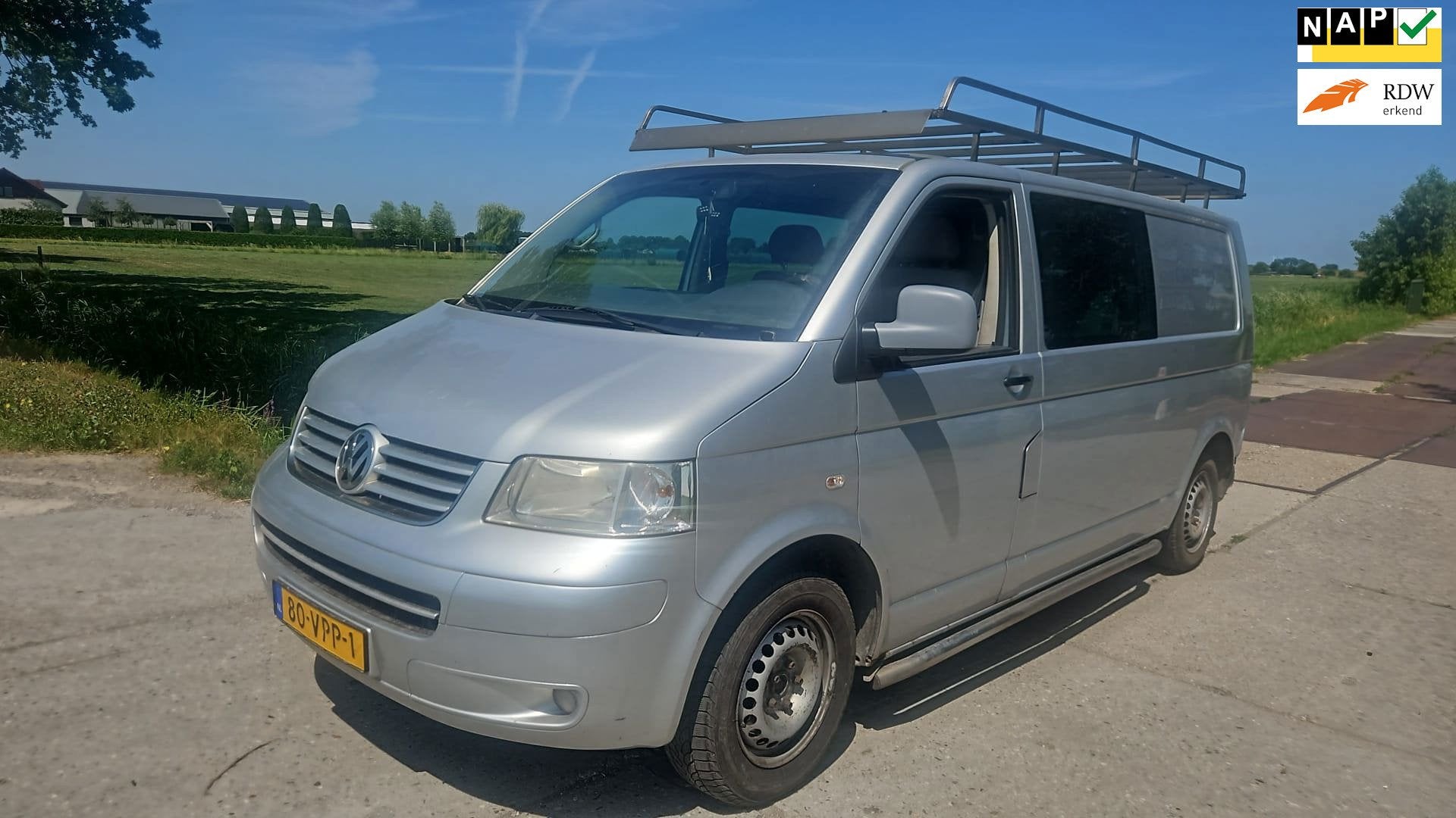 Volkswagen Transporter 2.5 TDI 340 4Motion DC/ dubbelcabine/, Auto's, Volkswagen, 2020 kg, Origineel Nederlands, Bedrijf