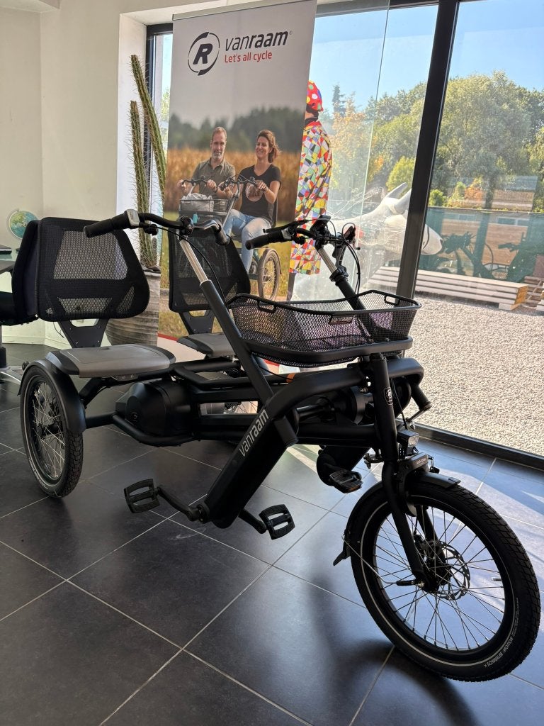 Fun2Go van raam duofiets 23,5 Ah NIEUW, Fietsen en Brommers, Ophalen, Nieuw, Schijfrem, Fun2go van raam