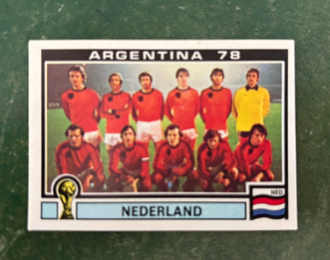 Panini plaatje team Nederland WK 1978 Johan Cruyff, Verzamelen, Sportartikelen en Voetbal, Ophalen of Verzenden, Zo goed als nieuw