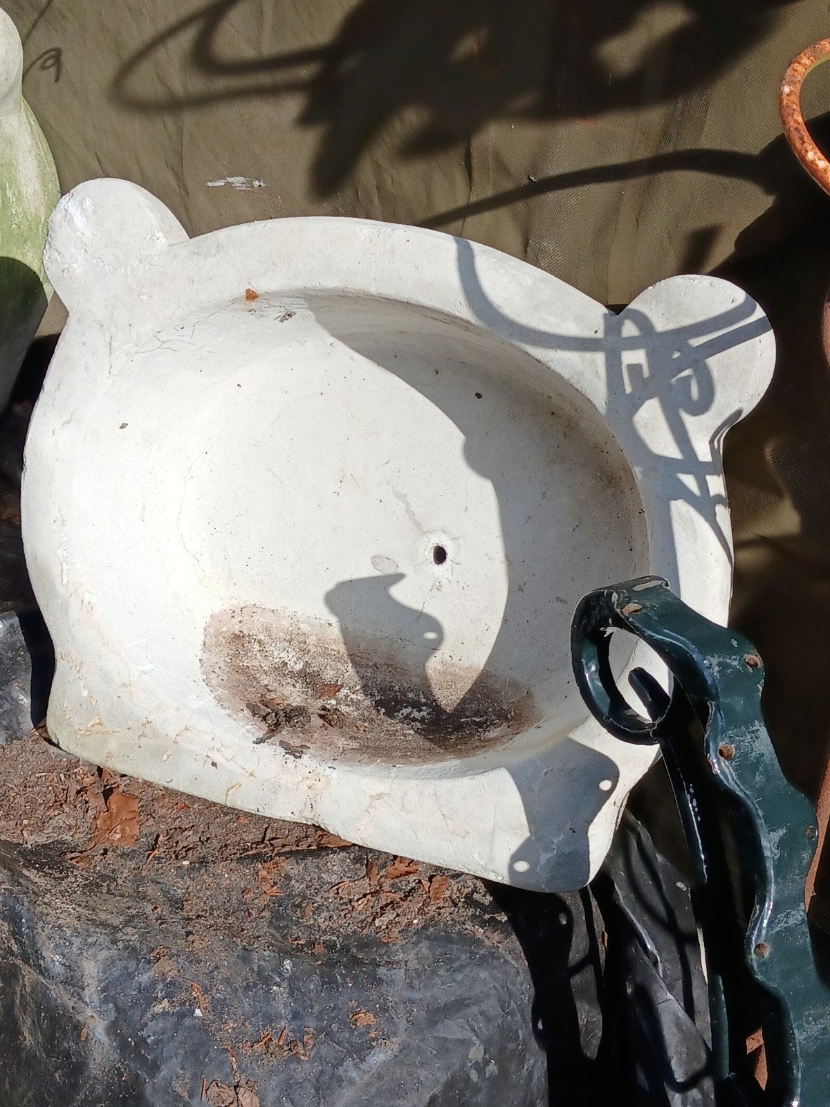 Vogelbad waterbak wasbak in soorten en maten "De Evenaar", Ophalen, Gebruikt, Beton, Overige typen