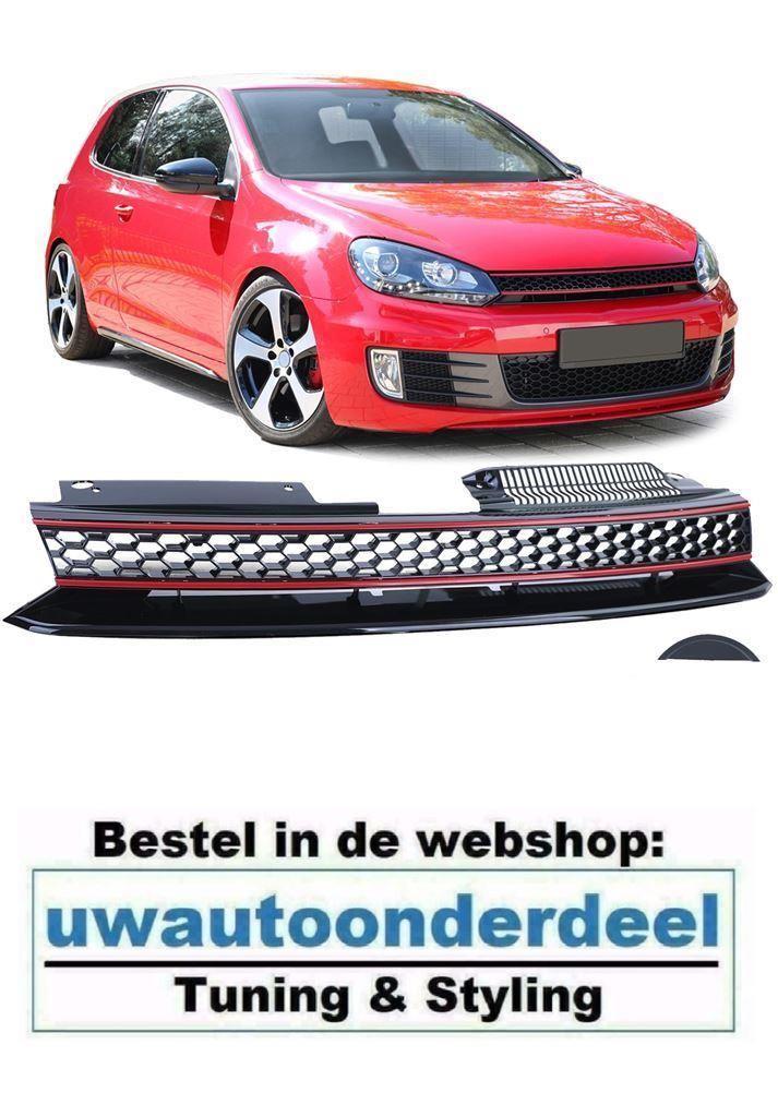 Embleemloze Sport Grill Hoogglans Zwart Geschikt voor Golf 6, Verzenden, Automotive Parts, A.parts@hotmail.nl, Trasmolenlaan 12 3447 GZ Woerden