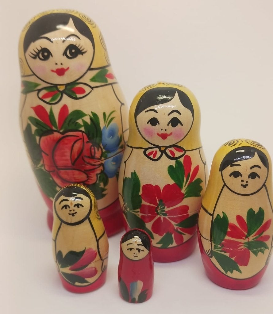 Matroesjka poppen 5 delig uit Rusland, Verzamelen, Ophalen of Verzenden, Gebruikt