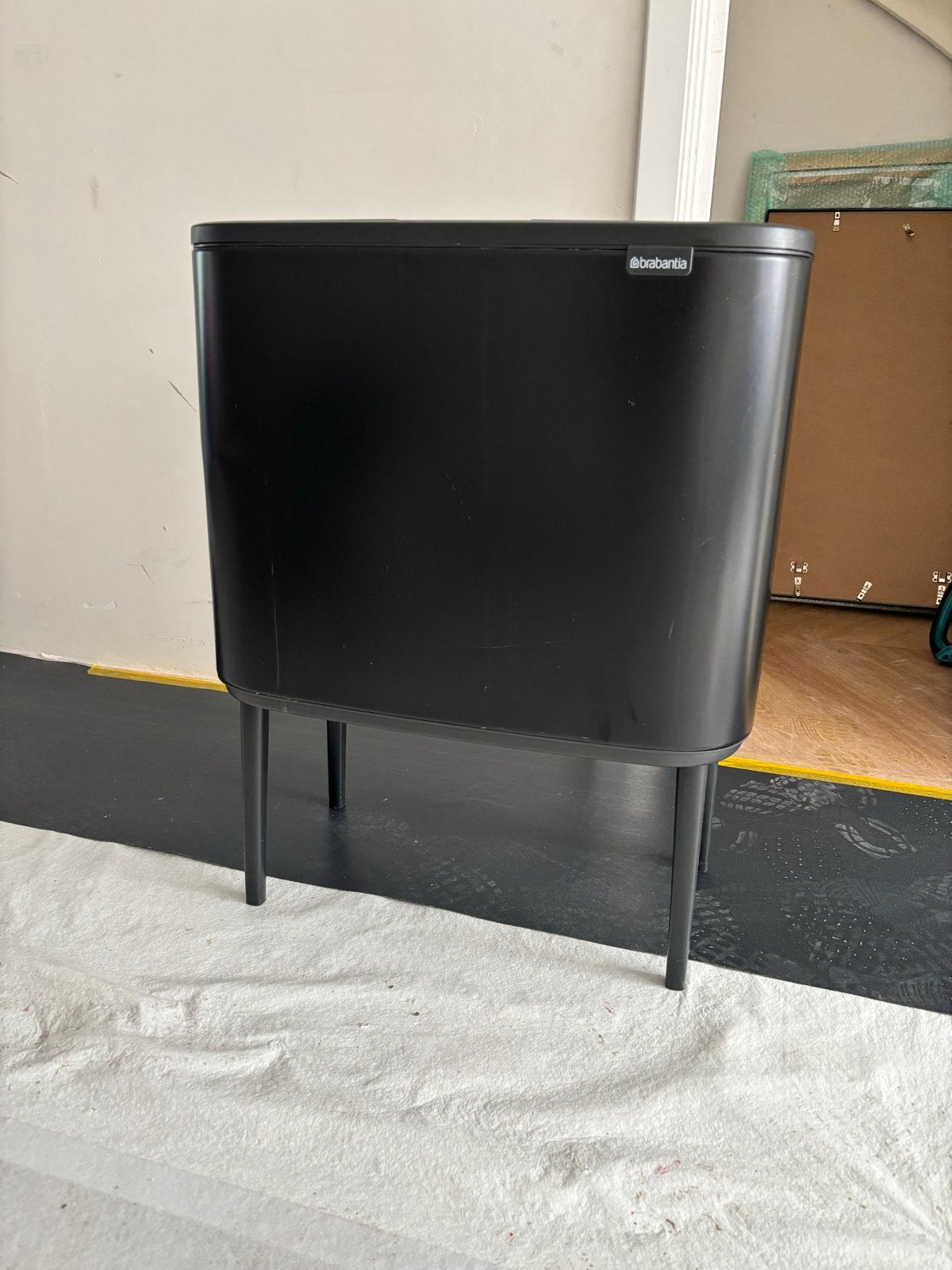 Brabantia Bo Touch Bin - Zwart - 2x30L - Beschadigd, 50 – 75, Gebruikt, 40 liter of meer, Ophalen of Verzenden