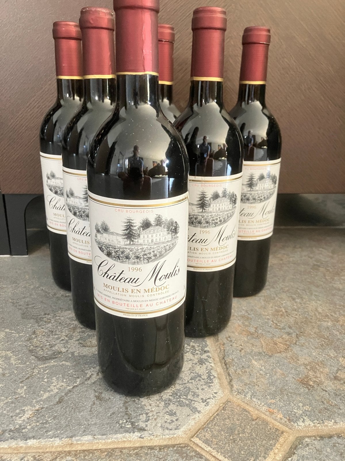 Chateau Moulis Cru Bourgeois 1996 - 6 flessen, Ophalen of Verzenden, Nieuw, Frankrijk, Rode wijn