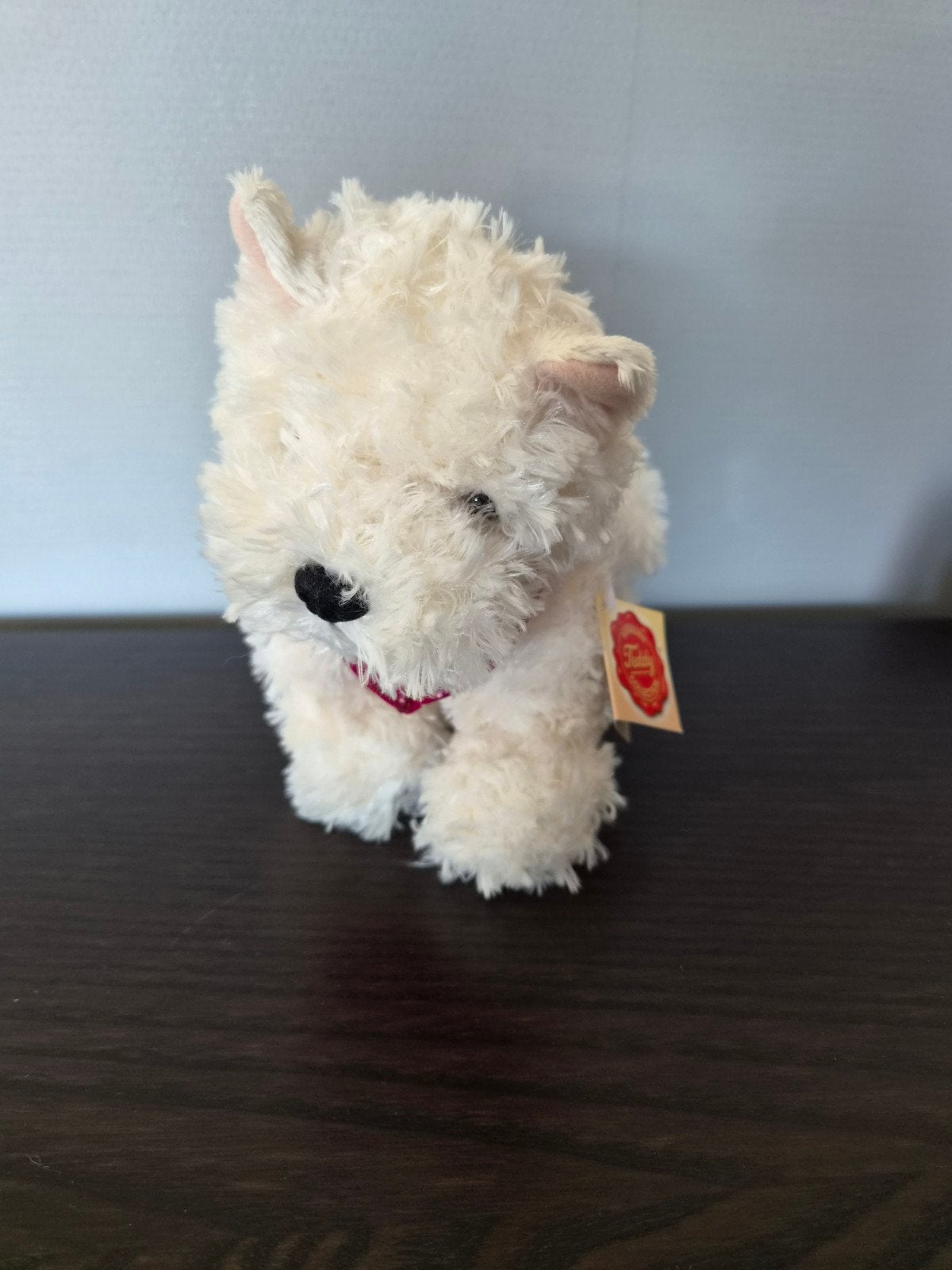 Hermann Teddy Collection Westie knuffel met sjaaltje, Verzamelen, Ophalen of Verzenden