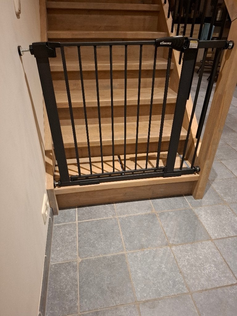 Traphekje zwart, Kinderen en Baby's, Traphekjes, Ophalen, Gebruikt, 100 tot 115 cm, Klemhekje