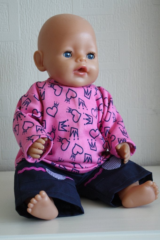 poppenkleertjes past baby born van 43 cm  no8, Ophalen of Verzenden, Nieuw, Babypop