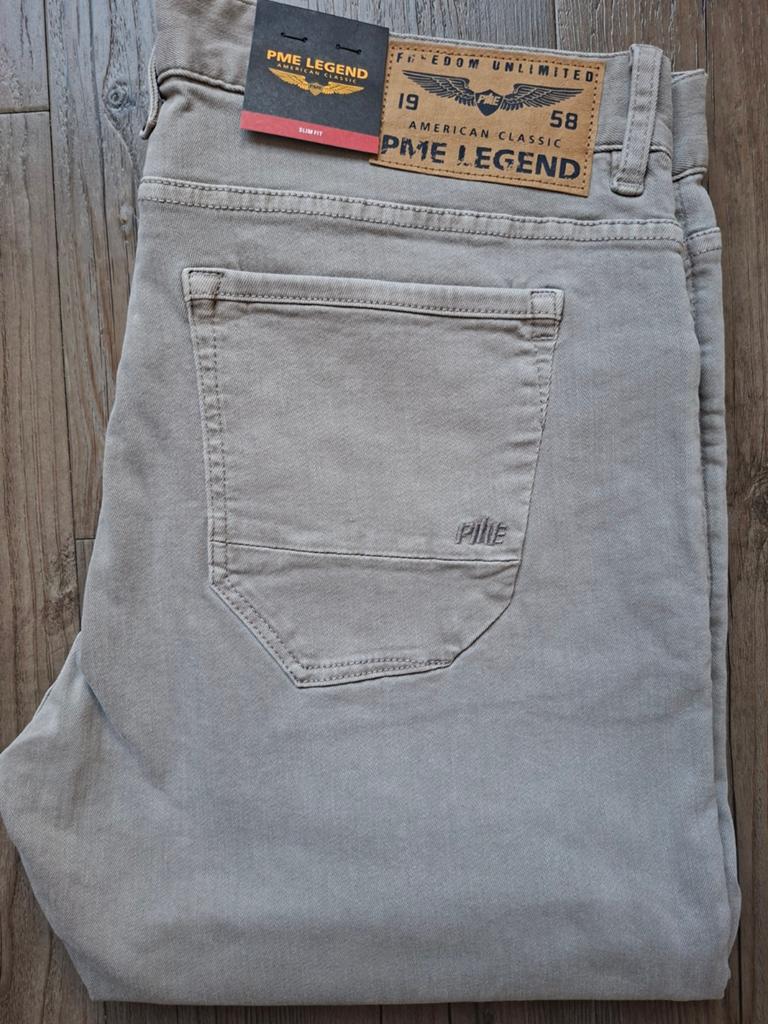 PME LEGEND Navigator slimfit jeans W35 L34, Kleding | Heren, Spijkerbroeken en Jeans, Nieuw, W33 - W34 (confectie 48/50), Grijs