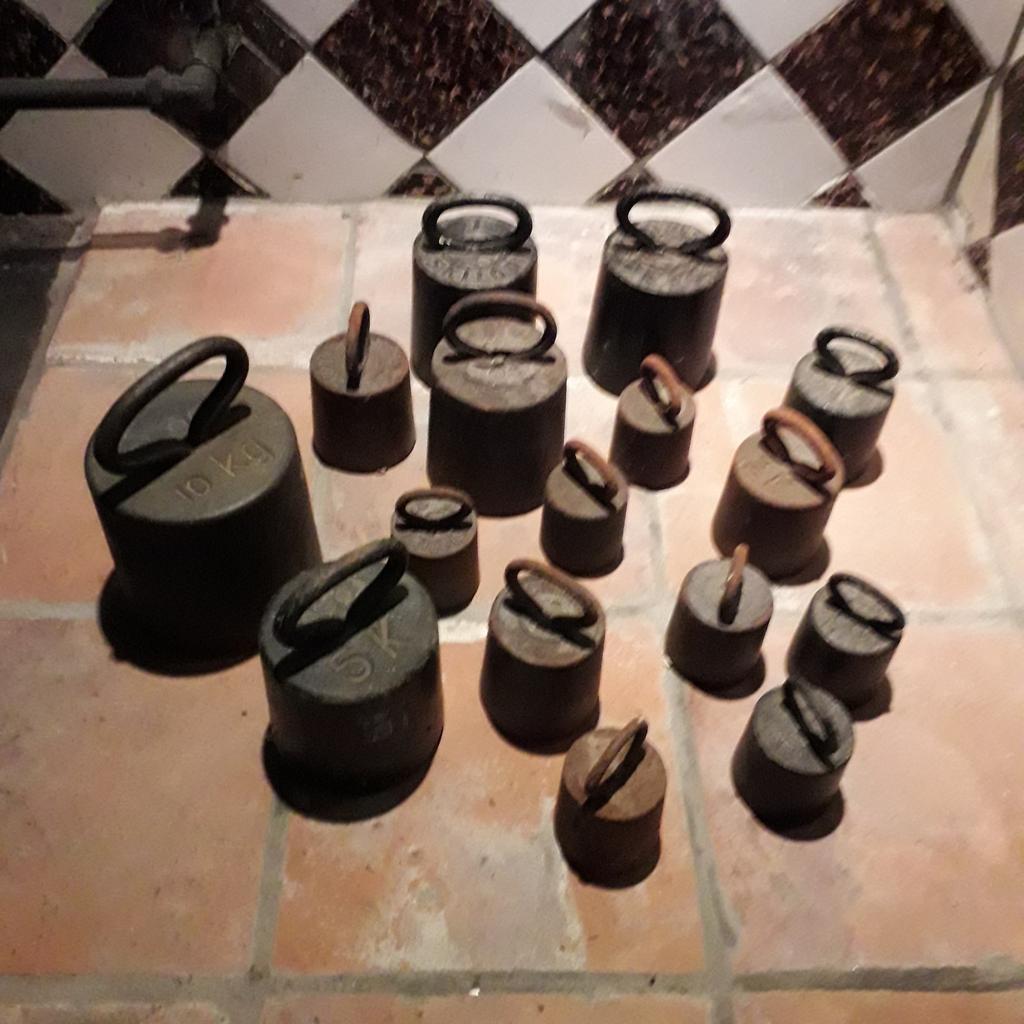 Antieke gewichten voor bascule. / bascule gewichten., Ophalen of Verzenden