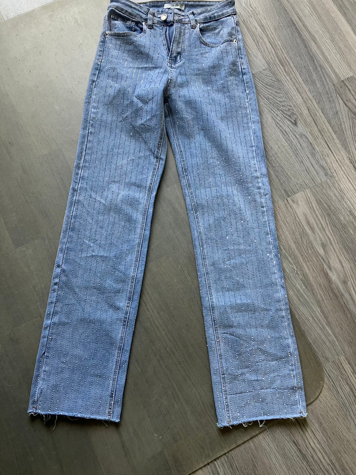 Super mooie Glitter jeans van See See Paris koopje, Kleding | Dames, Spijkerbroeken en Jeans, Ophalen of Verzenden, Zo goed als nieuw
