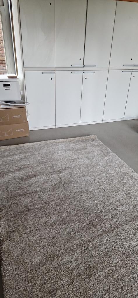 IKEA vloerkleed STOENSE 130X200, Ophalen, 100 tot 150 cm, Beige, Rechthoekig