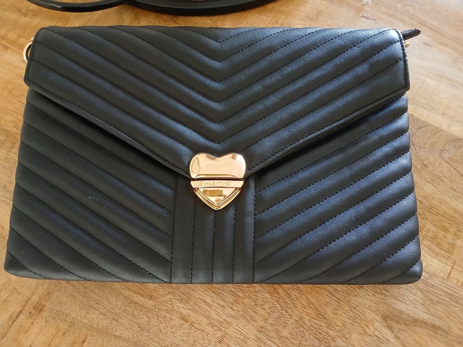 Valentino clutch / tas zwart, Ophalen of Verzenden, Zo goed als nieuw, Zwart, Avondtasje