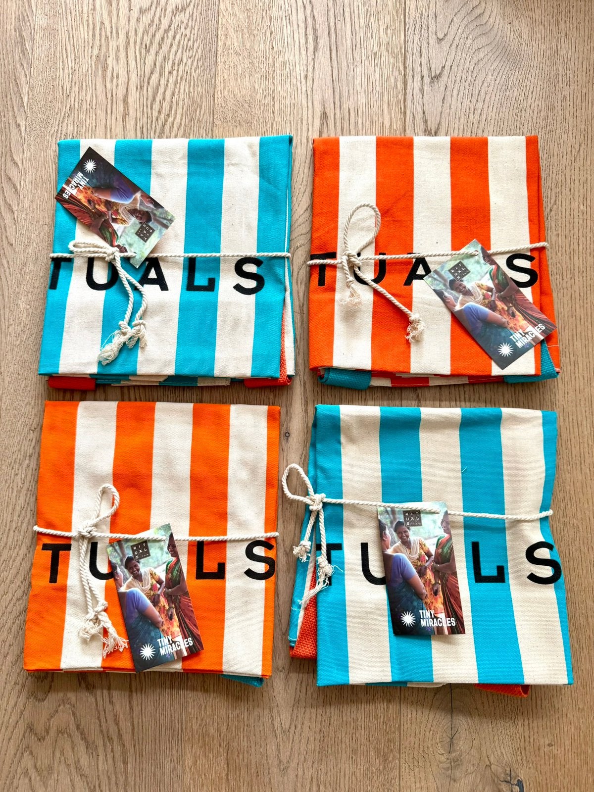 Nieuw Rituals Karma beach bag gestreept, Verzenden, Nieuw