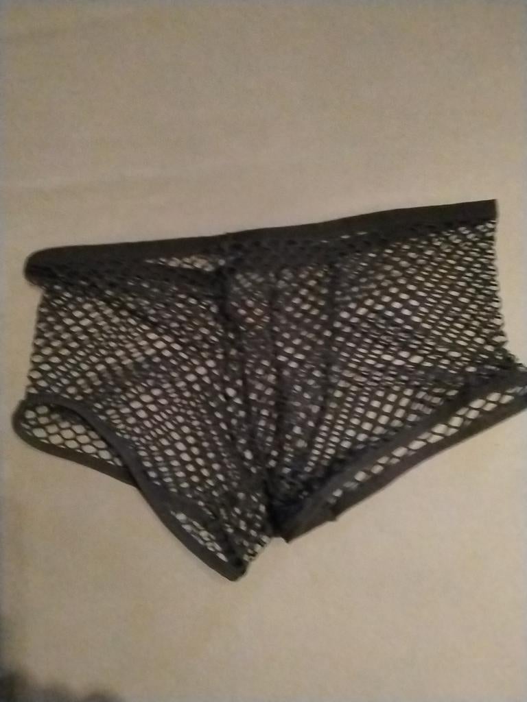Heren ondergoed onderbroek boxer,doorschijnend zwart gay L, Ophalen of Verzenden, Zwart, Boxer