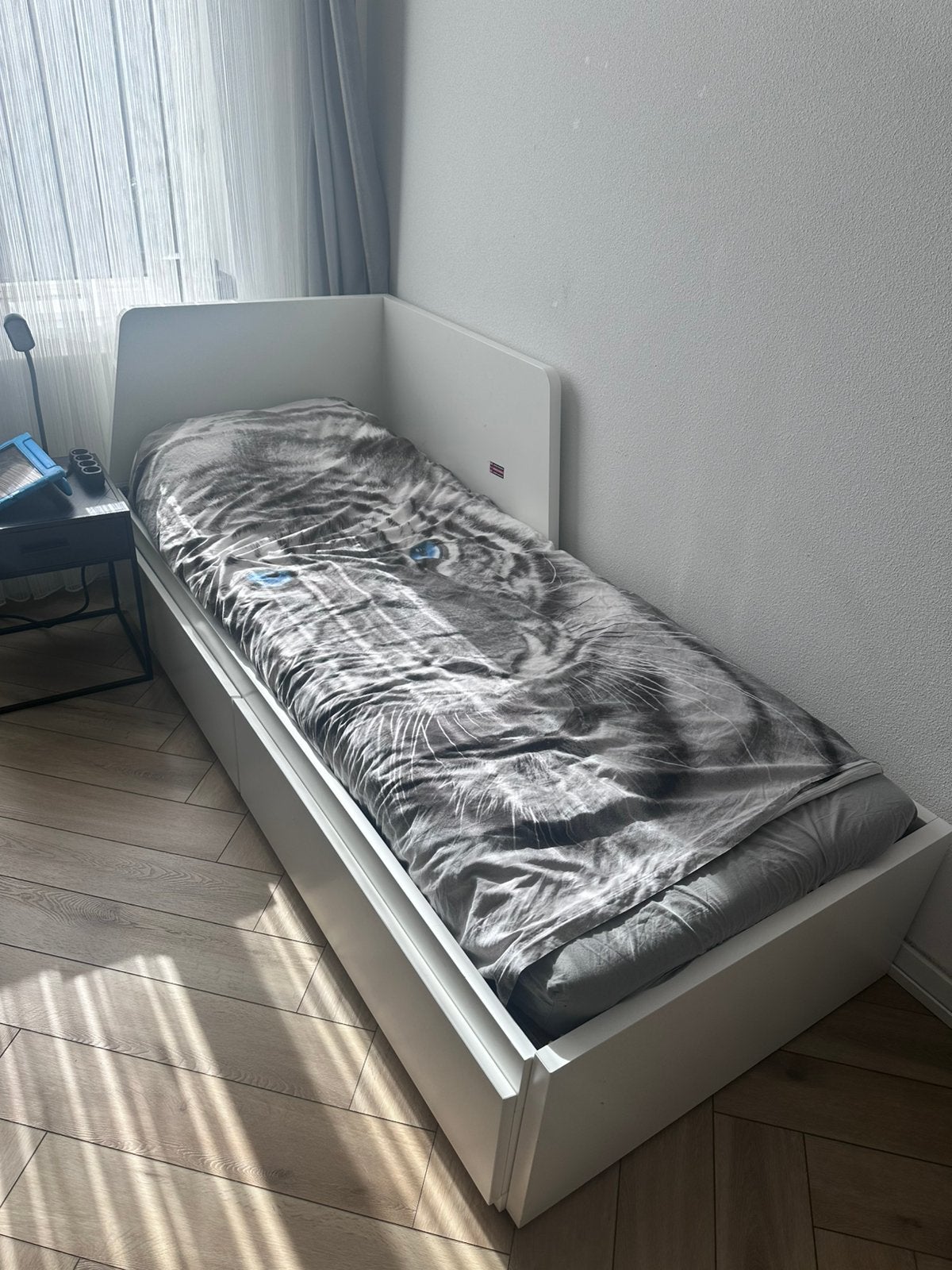 2x ikea flekke bedbank met 2 lades! Vandaag ophalen!!!!!, Huis en Inrichting, Eenpersoons, Wit, Ophalen of Verzenden, Zo goed als nieuw