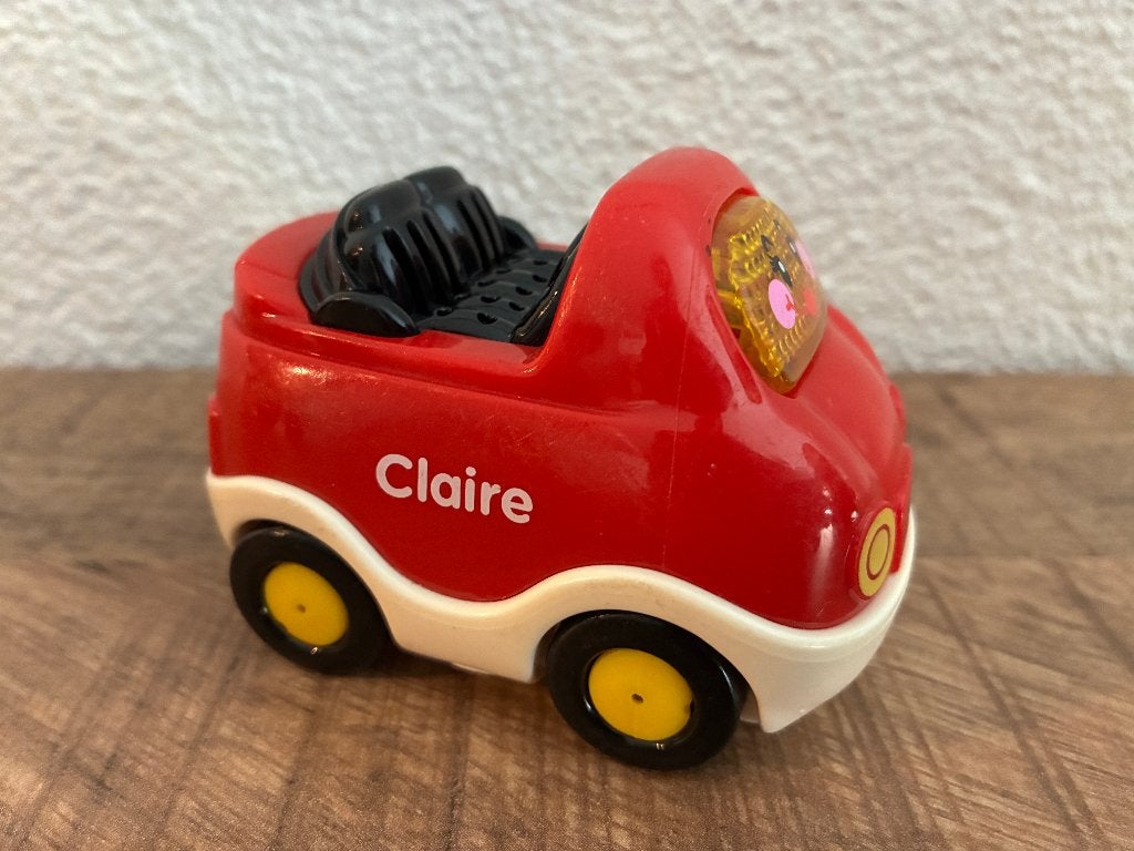 Vtech Toet Toet auto's Claire Cabrio rood in goede staat., Ophalen of Verzenden, Gebruikt, 2 tot 4 jaar