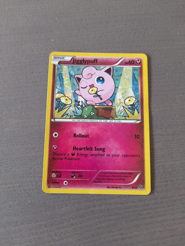 Mcdonalds promo 8/12 jigglypuff holo, Ophalen of Verzenden, Gebruikt, Losse kaart, Foil
