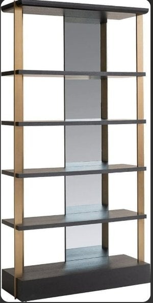 Richmond Interiors Rigley wandkast — Charcoal — NIEUW, Ophalen, Met plank(en), 100 tot 150 cm, 200 cm of meer