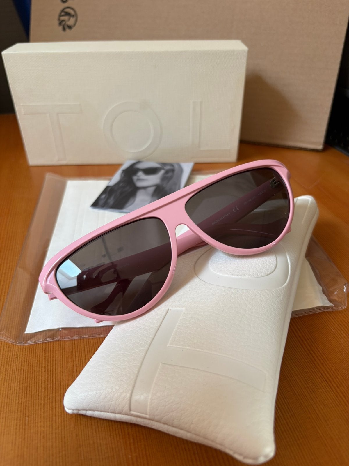 Tol eyewear zonnebril bril roze, Ophalen of Verzenden, Zo goed als nieuw, Roze, Overige merken