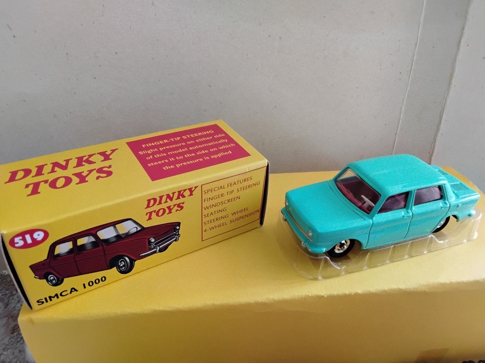 DINKY TOYS ATLAS    SIMCA 1000    N0  519, Hobby en Vrije tijd, Ophalen of Verzenden, Zo goed als nieuw, Auto, Dinky Toys