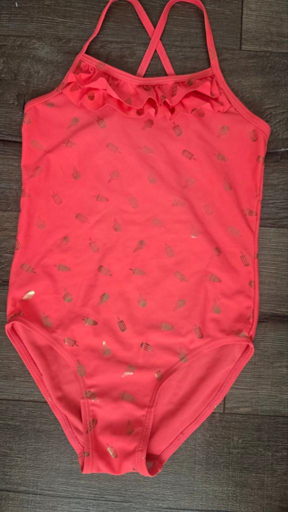 Roze badpak met ijsjesprint - Maat 122, Ophalen of Verzenden, Zo goed als nieuw, Meisje, Badpak