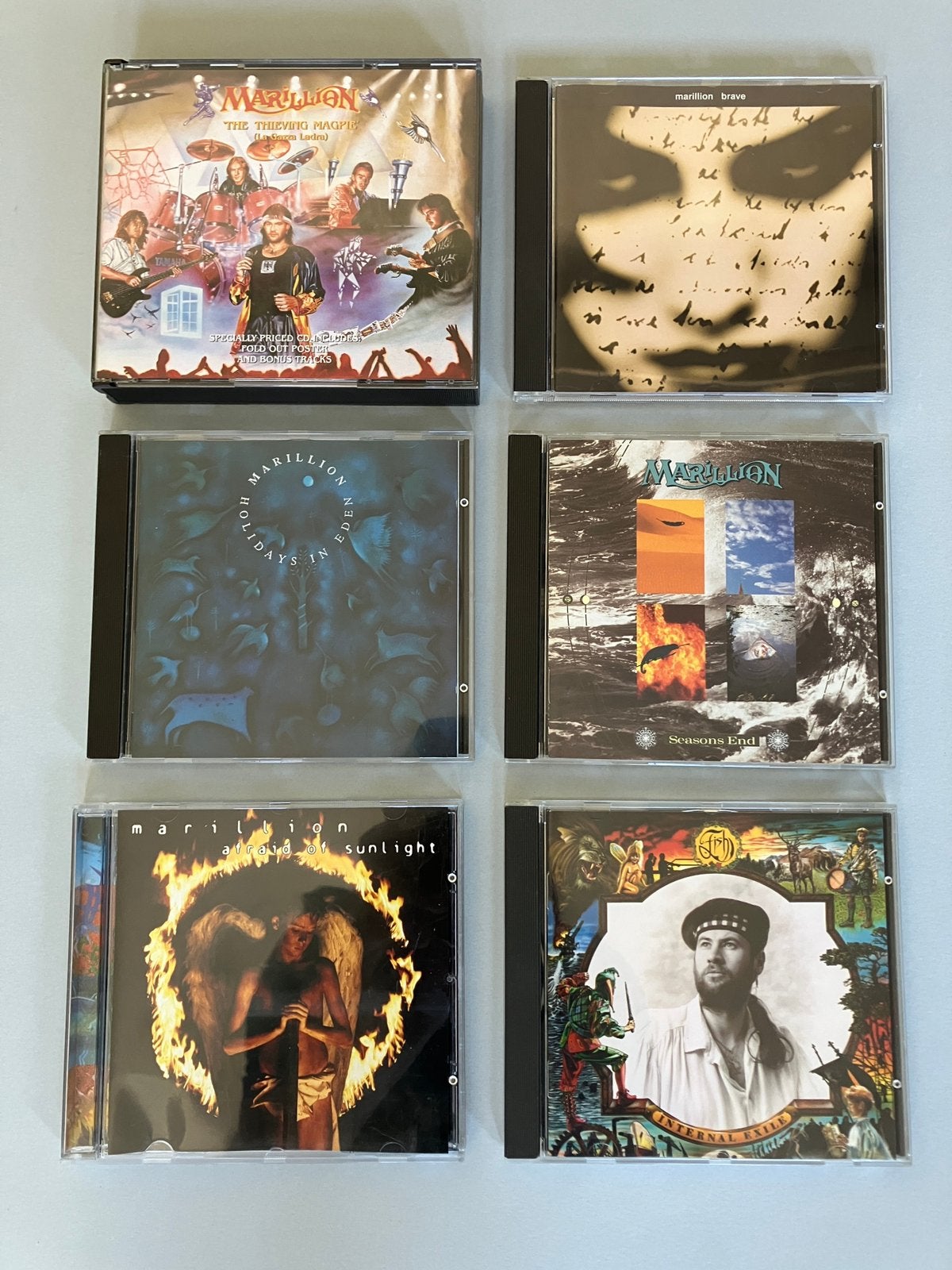 6 x Marillion, Cd's en Dvd's, Cd's | Rock, Ophalen of Verzenden, Zo goed als nieuw