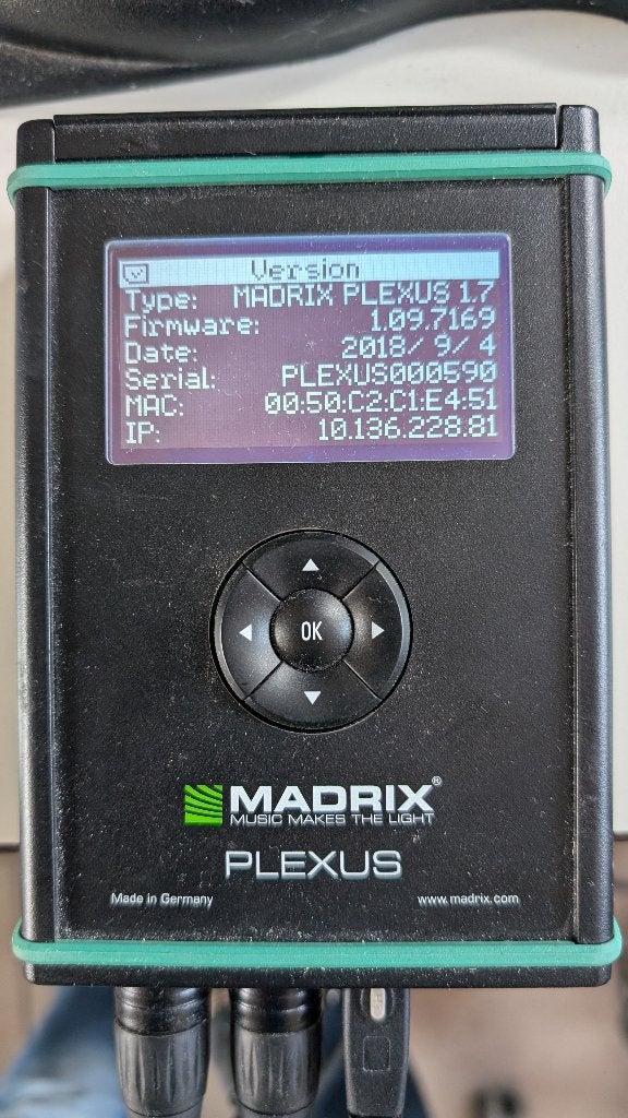 Madrix Plexus USB Artnet interface 2 DMX universe + Licentie, Ophalen of Verzenden, Gebruikt, Licht, Geluidgestuurd