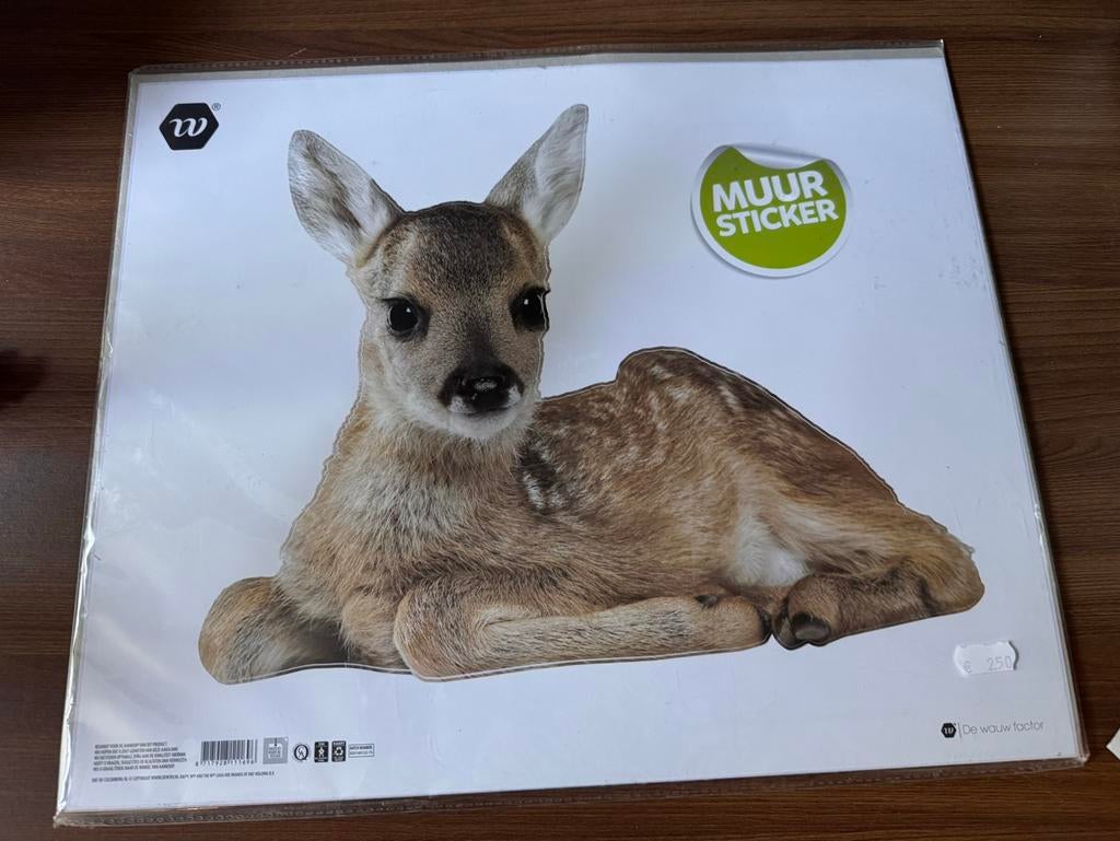 Hert bambi muursticker nieuw in verpakking, Kinderen en Baby's, Kinderkamer | Inrichting en Decoratie, Ophalen of Verzenden, Nieuw